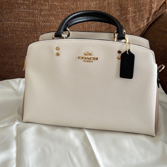Coach Handbags - Coach Lillie Carryall hand/crossbody bag in Chalk Colorblock.